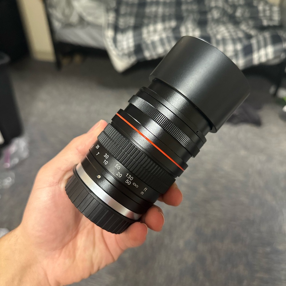 JINTU 130mm f/2.8 Manuel telephoto lens full frame for canon EOS T3